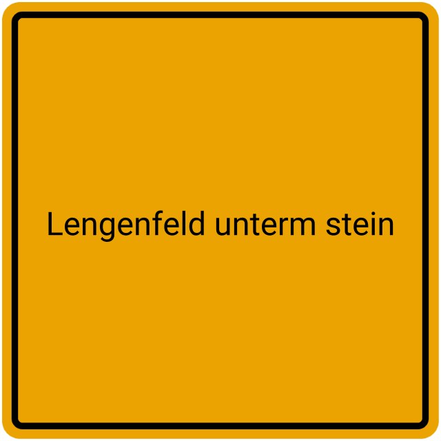 Meldebestätigung Lengenfeld unterm Stein